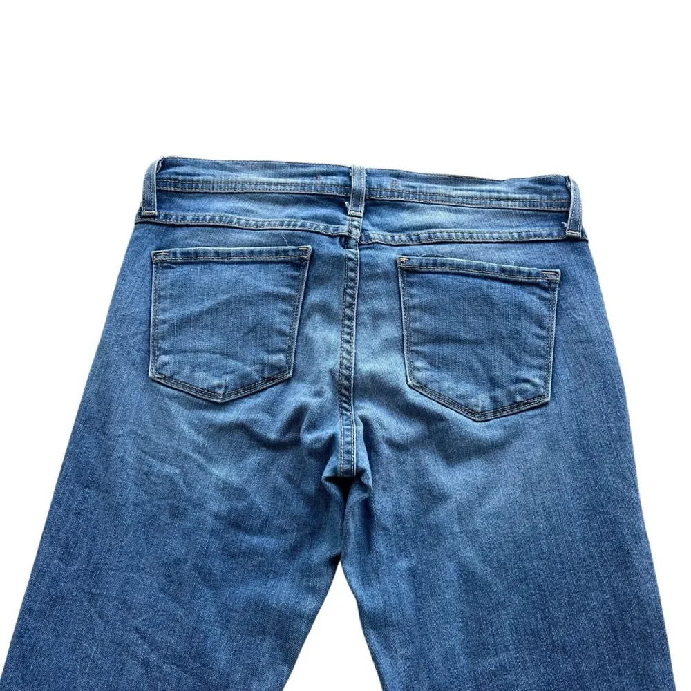 Flying Monkey Women’s 27 Light Wash Denim Front Seam Low Rise Ankle Skinny Jeans